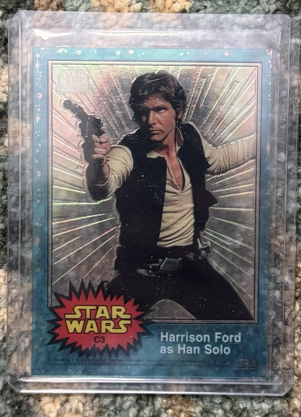 1999 Topps Star Wars Chrome Archives #C3 Harrison Ford as Han Solo ClearZone 1999 Topps Star Wars Chrome Archives #C3 Harrison Ford as Han Solo ClearZone