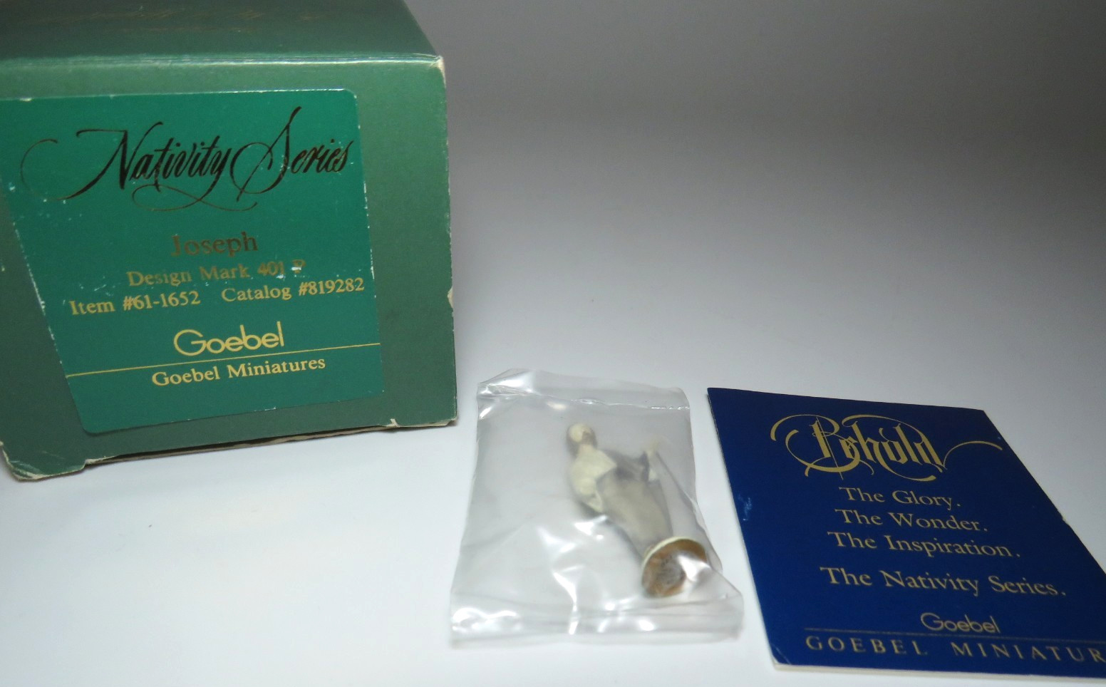 Joseph 1991 Goebel Olszewski Nativity Series 1st Edition Miniature 401-P