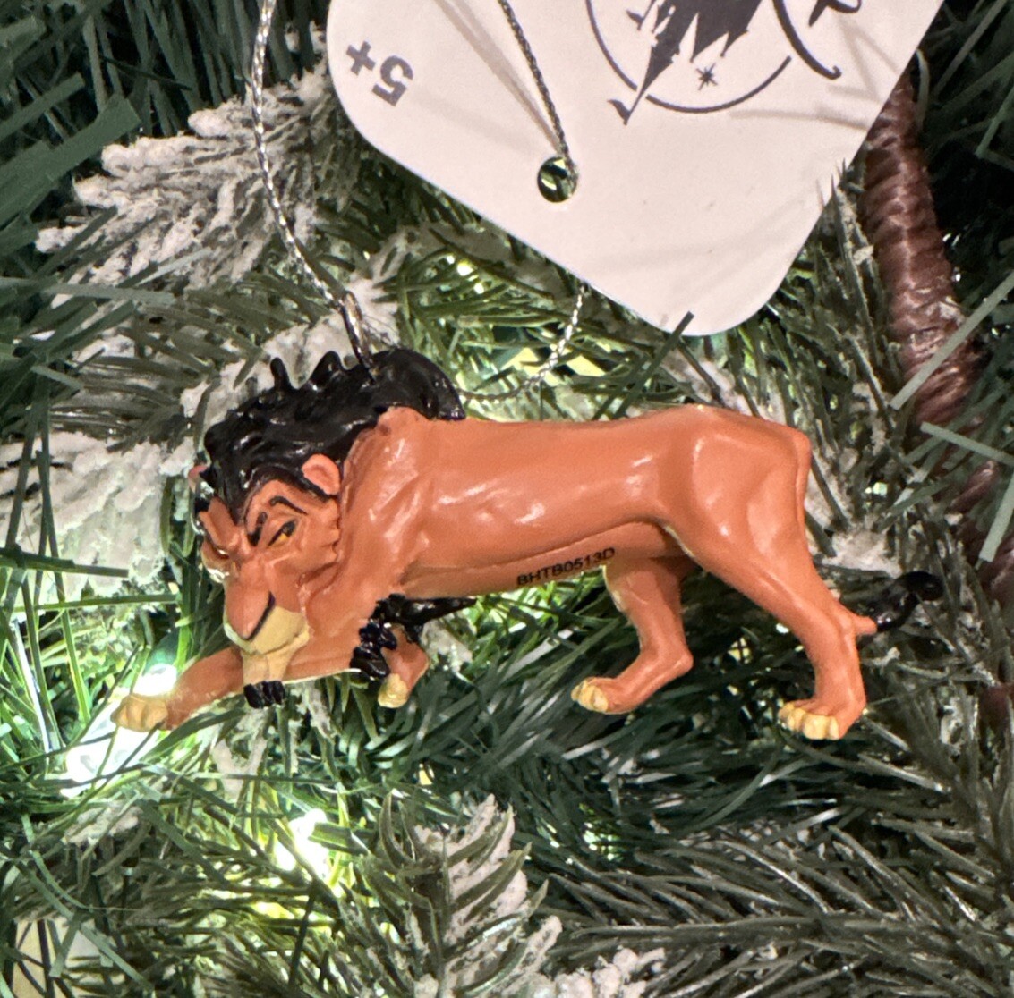 2026 Scar The Evil Villain Christmas Tree Ornament, Disney The Lion King w Tag