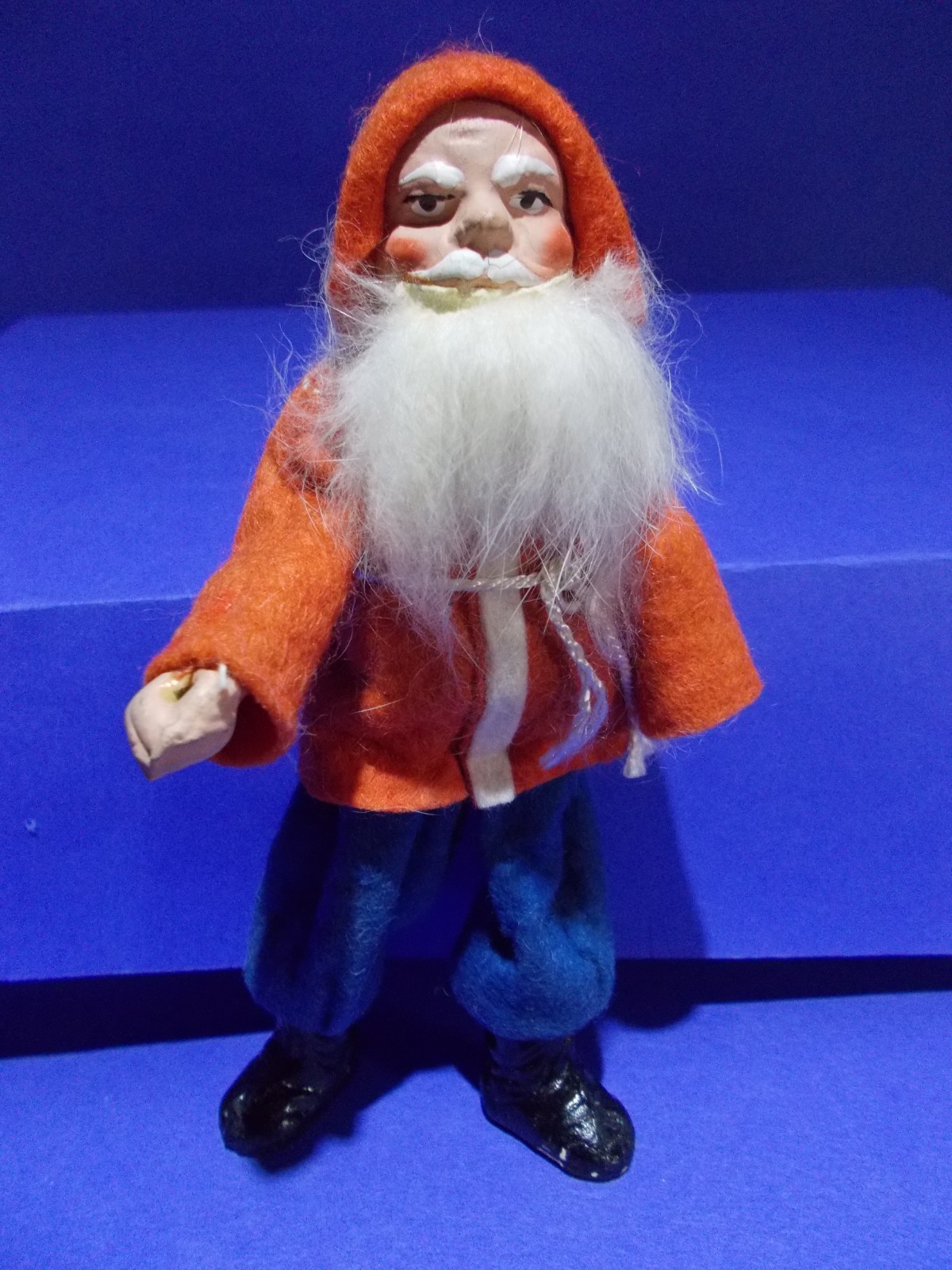 GERMAN 1920'S POSABLE VINTAGE SANTA / BELSNICKLE / WOODCUTTER / Candy Container
