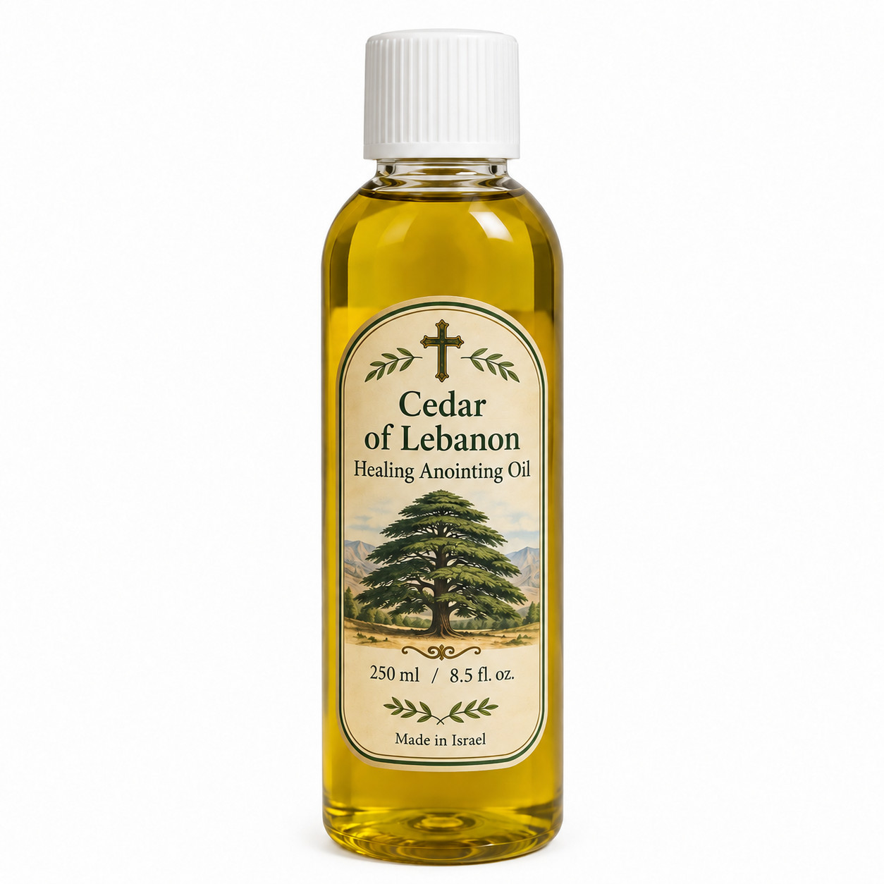 Cedar of Lebanon Anointing Oil 250ml Blessed Jerusalem Holy Land Christian Pray