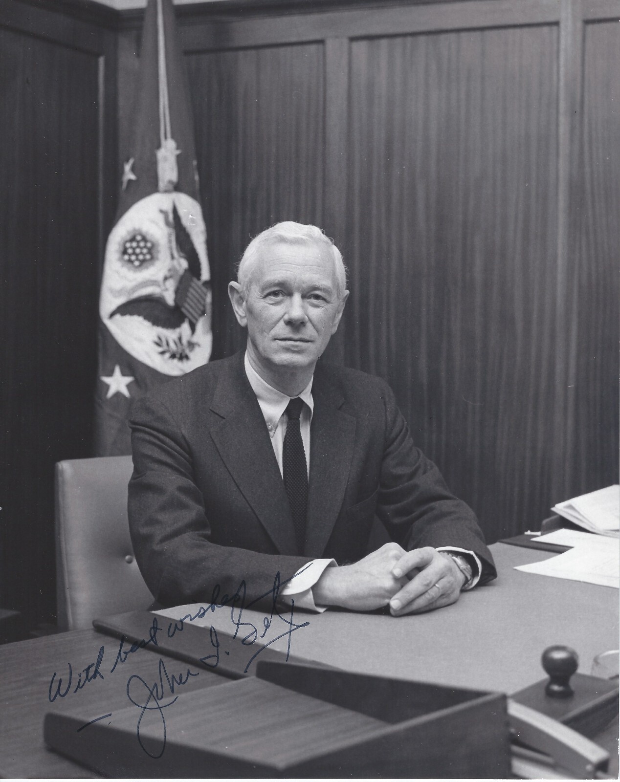 John I. Getz - U.S. Ambassador Original Autograph 8x10 Signed Photo