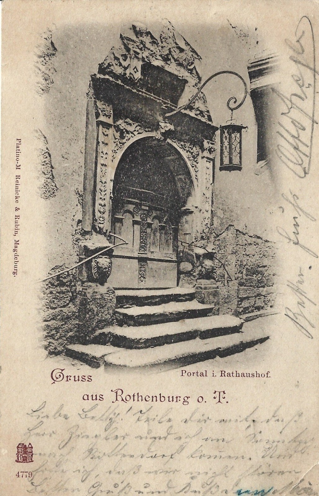 Germany 1899 Litho AK Gruss aus Rotenburg  Ansichtskarte Postcard