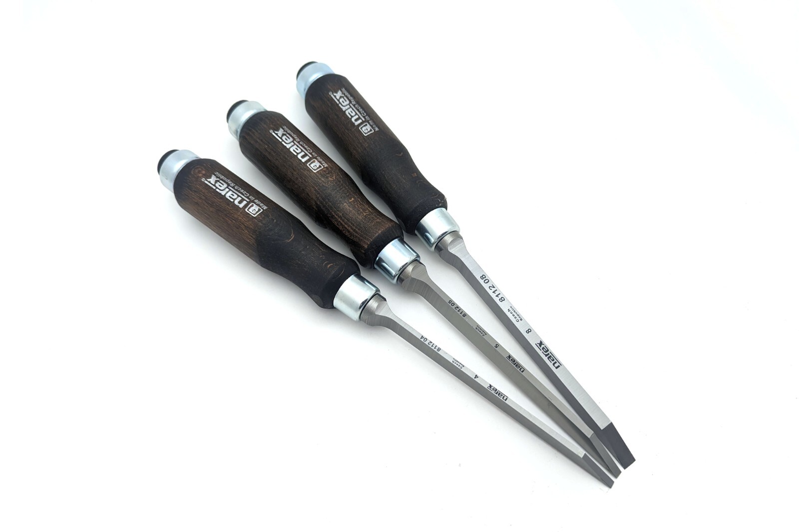 Narex (Made in Czech Republic) 3 pc set 4mm, 5mm, 8mm Mortise Chisels Narex (Made in Czech Republic) 3 pc set 4mm, 5mm, 8mm Mortise Chisels
