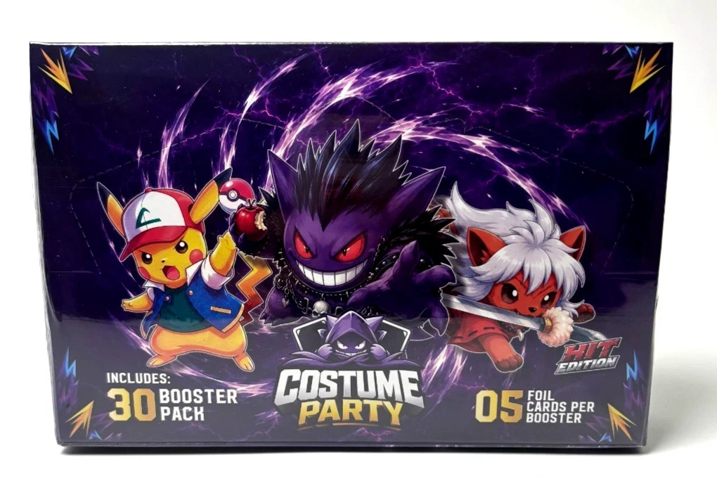 BOX - 2026 POKEMON COSTUME PARTY HE Cards - 30 Sealed Packs Gengar BOX - 2026 POKEMON COSTUME PARTY HE Cards - 30 Sealed Packs Gengar