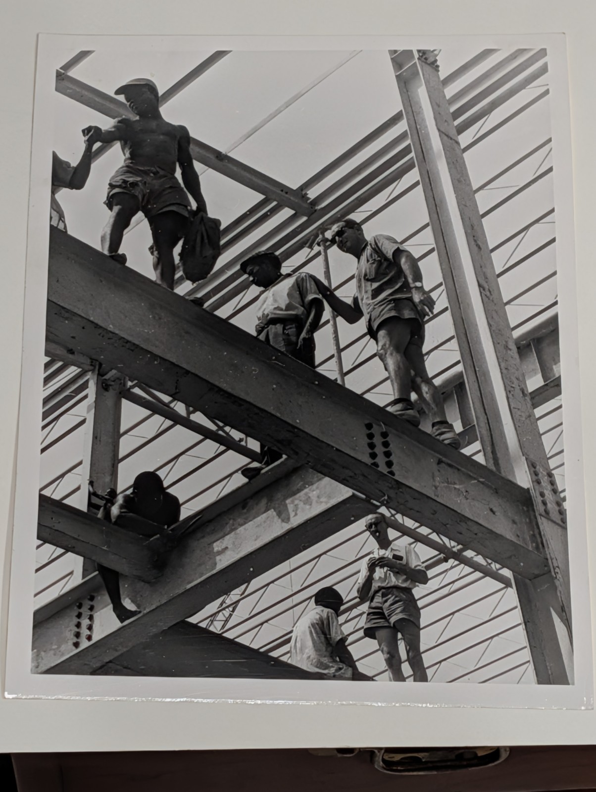 Original 1964 COI Sierra Leone King Tom Power Station Steel Erectors Press Photo