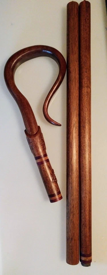 Wood CROZIER Polish Staff Crosier Bishop Quality Craftsmanship, 72\