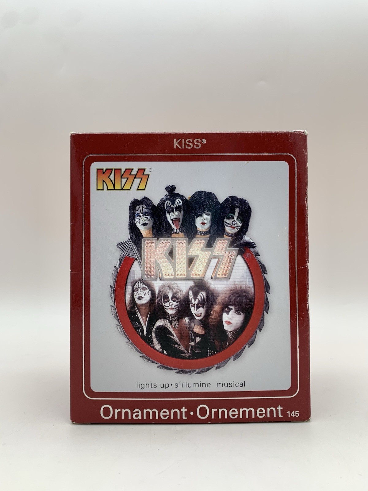 KISS Heirloom Collection Musical Lighted Christmas Ornament Rock Memorabilia KISS Heirloom Collection Musical Lighted Christmas Ornament Rock Memorabilia
