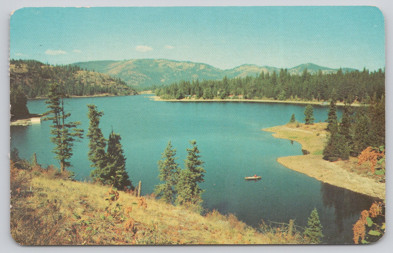 Postcard Lower Twin Lake Rathdrum Idaho Postcard Lower Twin Lake Rathdrum Idaho