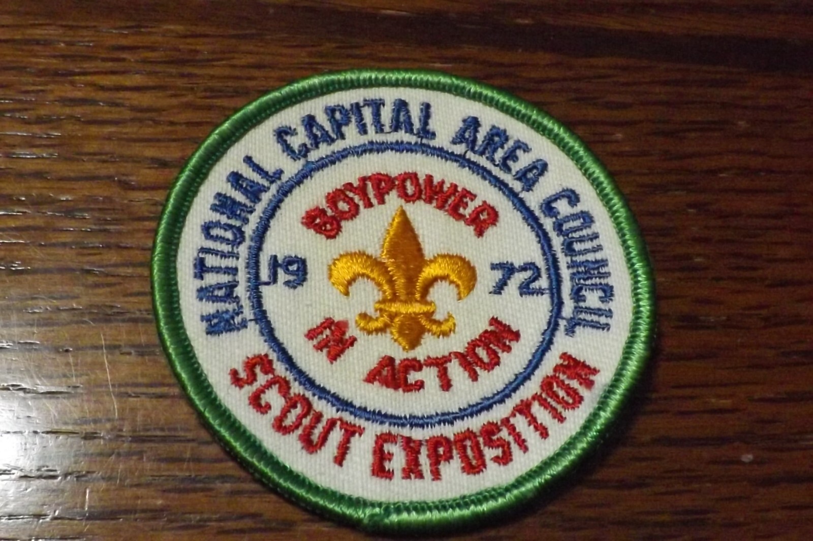 BOY SCOUT PATCH 1972 NATIONAL CAPITAL AREA COUNCIL EXPOSITION