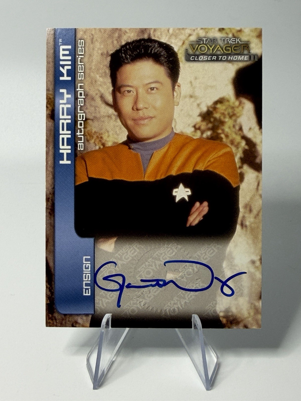 Star Trek Voyager | Garret Wang | Harry Kim Autograph Card A9| Skybox Fleer 1999