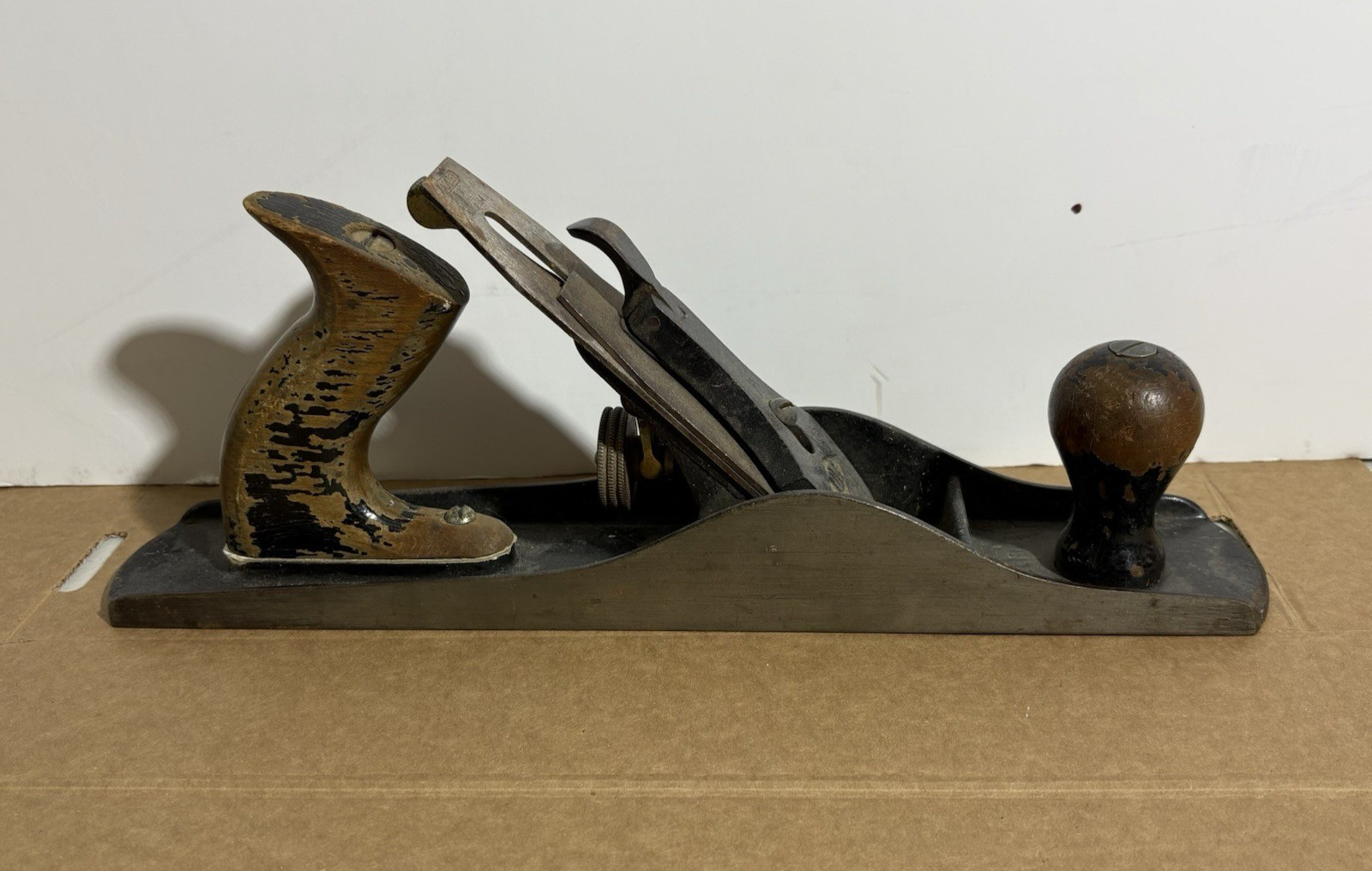 Vintage Stanley Wood Plane Made In USA Flat bottom 14