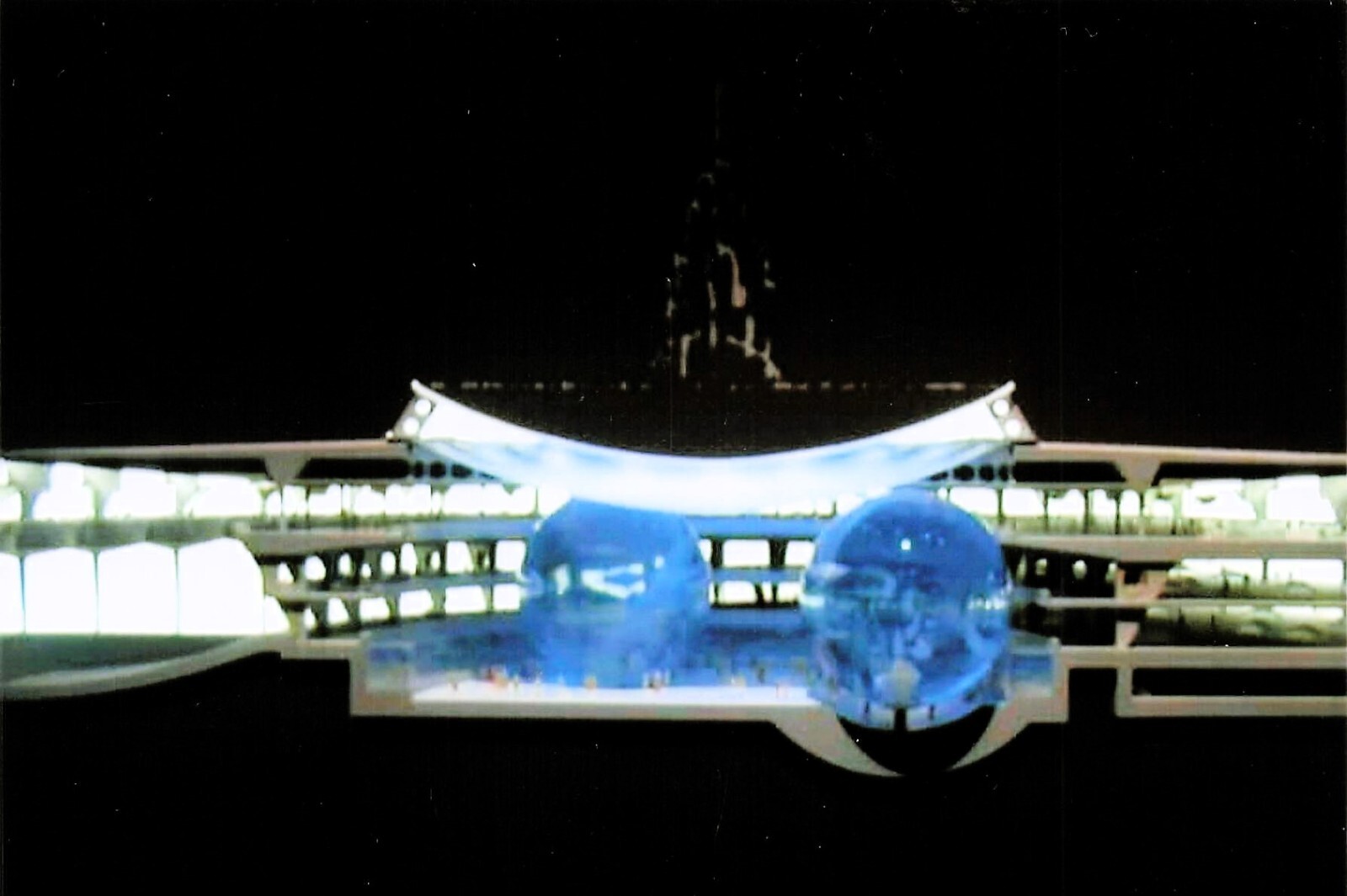 Guggenheim Museum Frank Lloyd Wright Expo Kennedy Fabrication 4x6 Vtg Photo AD09