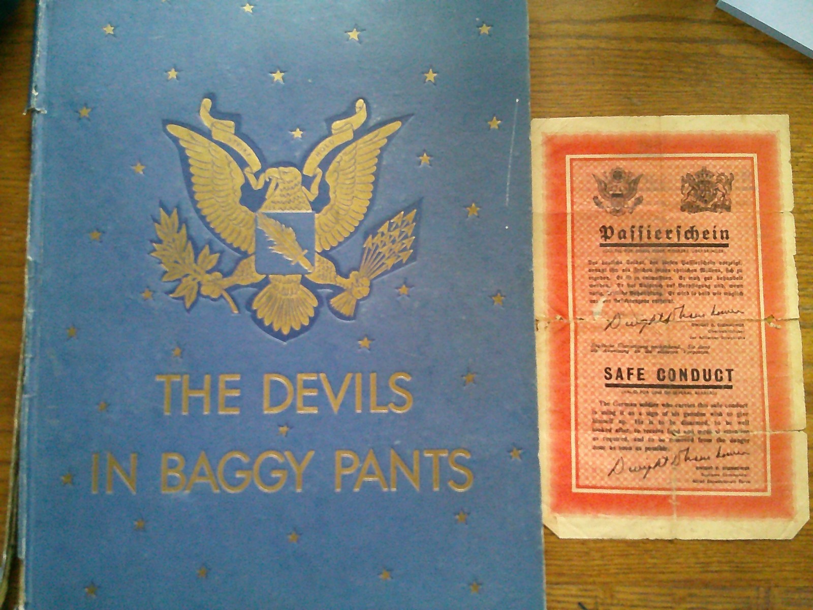 The Devils in Baggy Pants 504th PIR Original w/ German Surrender Safe Conduct