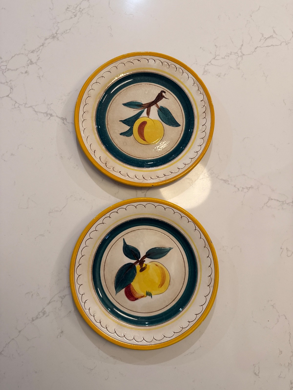Stangl Pottery Terra Rose Fruit  Dinnerware Serveware Set of 2