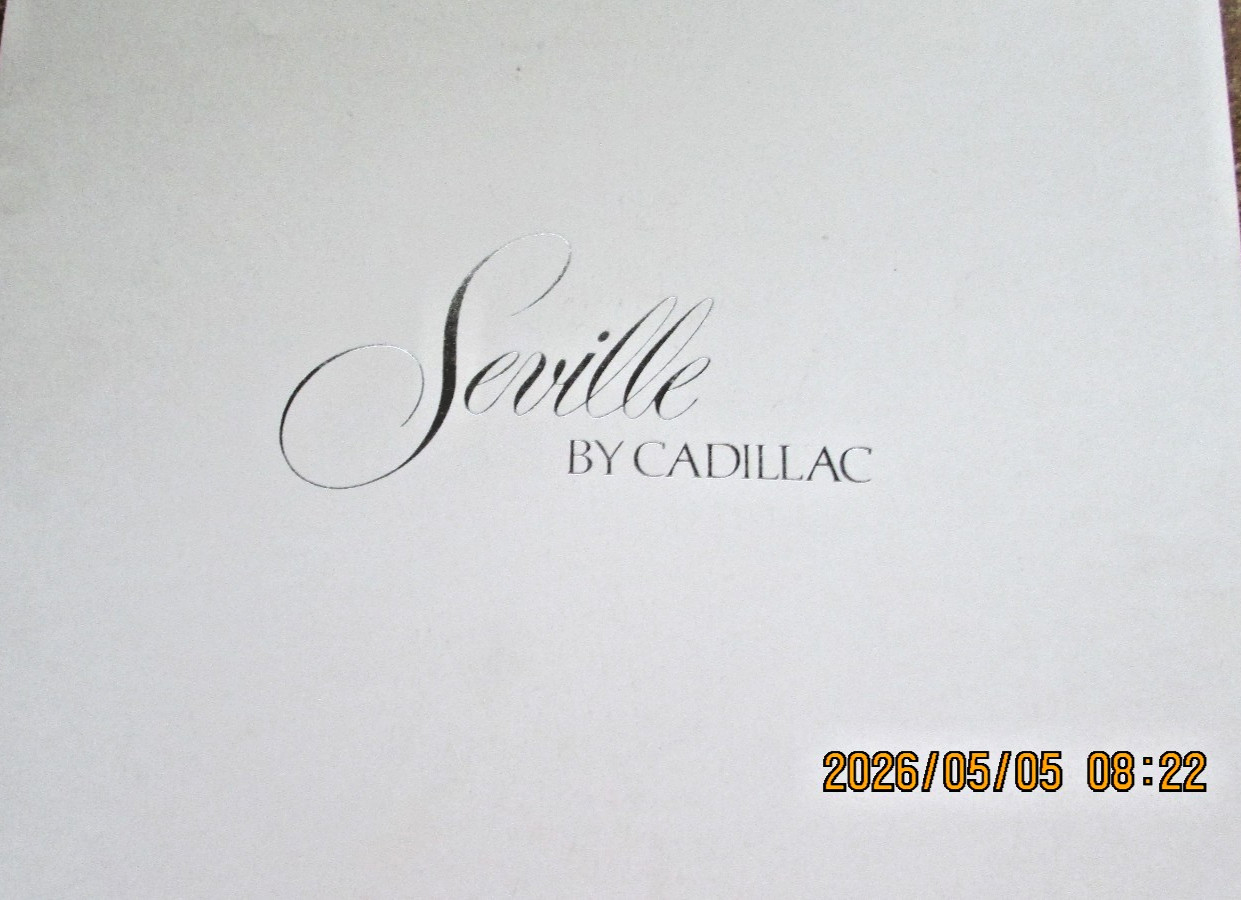 1975 Cadillac Seville sales brochure  ORIGINAL literature