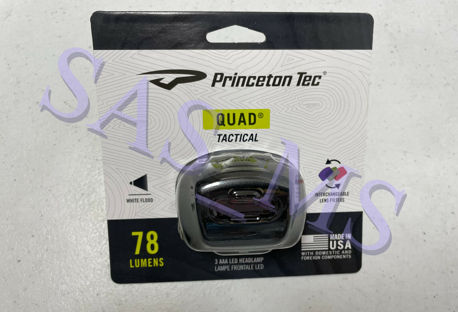 PRINCETON TEC QUAD TACTICAL LED HEADLAMP 78 LUMENS NEW 