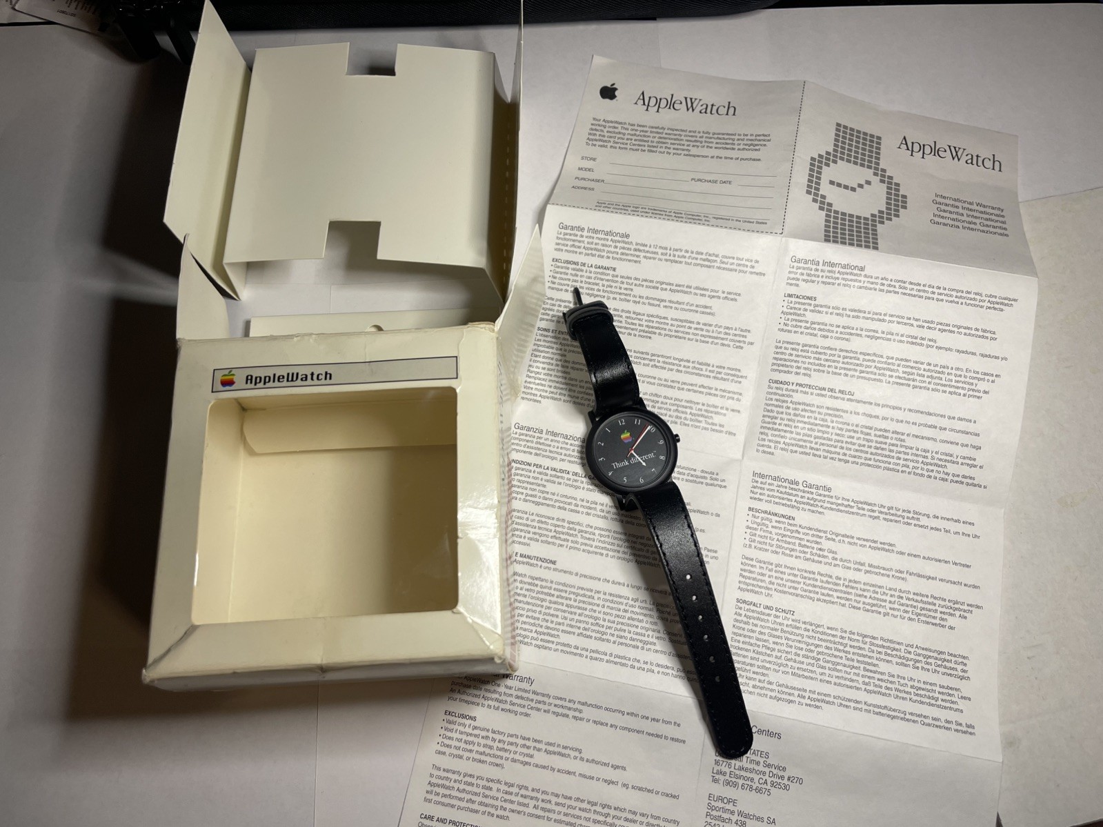 Vintage 1990s Apple Think Different Counterclockwise Watch – Mint - With Box Vintage 1990s Apple Think Different Counterclockwise Watch – Mint - With Box