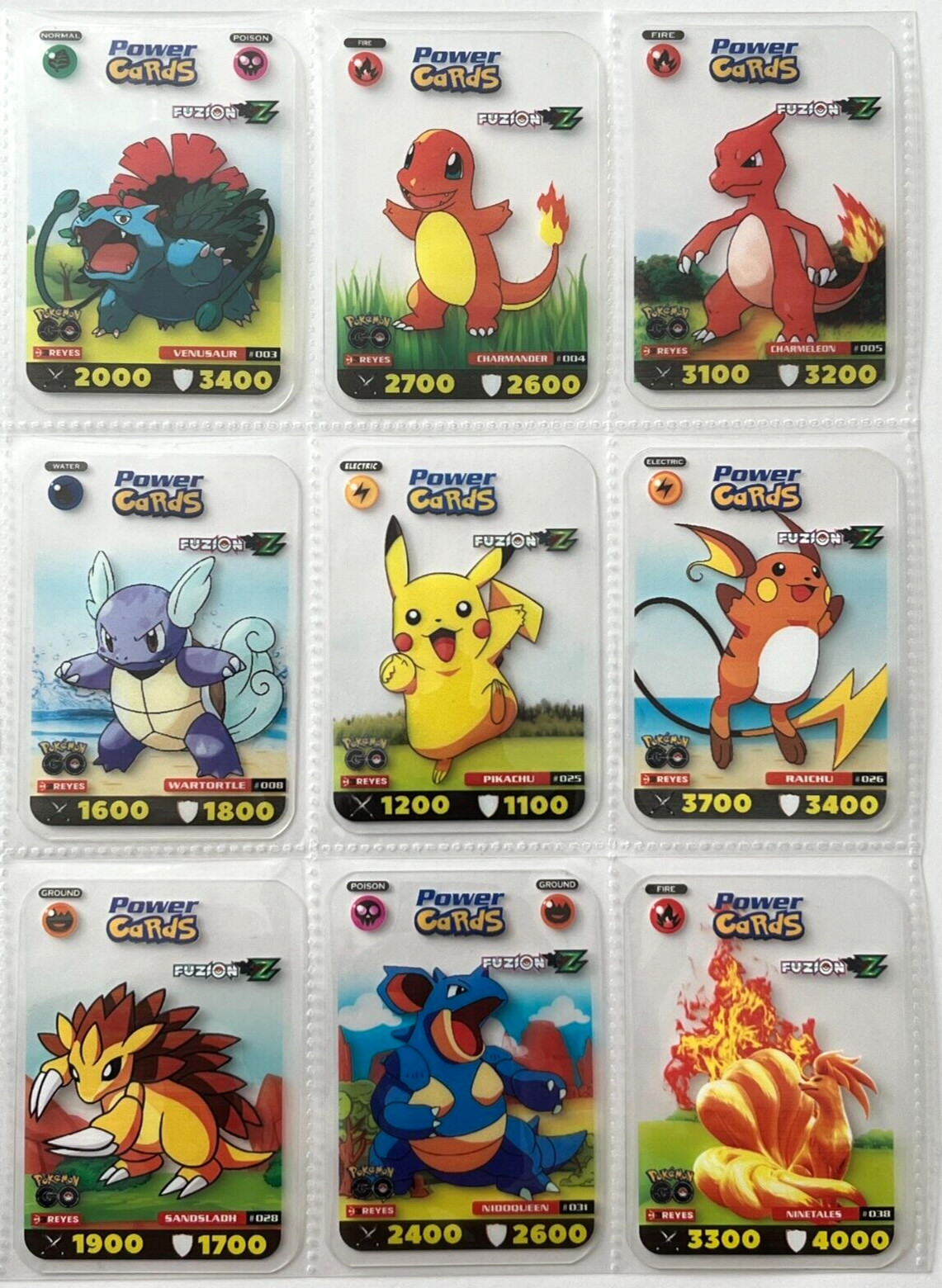 2017 LAMINCARDS POKEMON GO FUSION XYZ 3R Full Set 31/31 PERU Edition PIKACHU