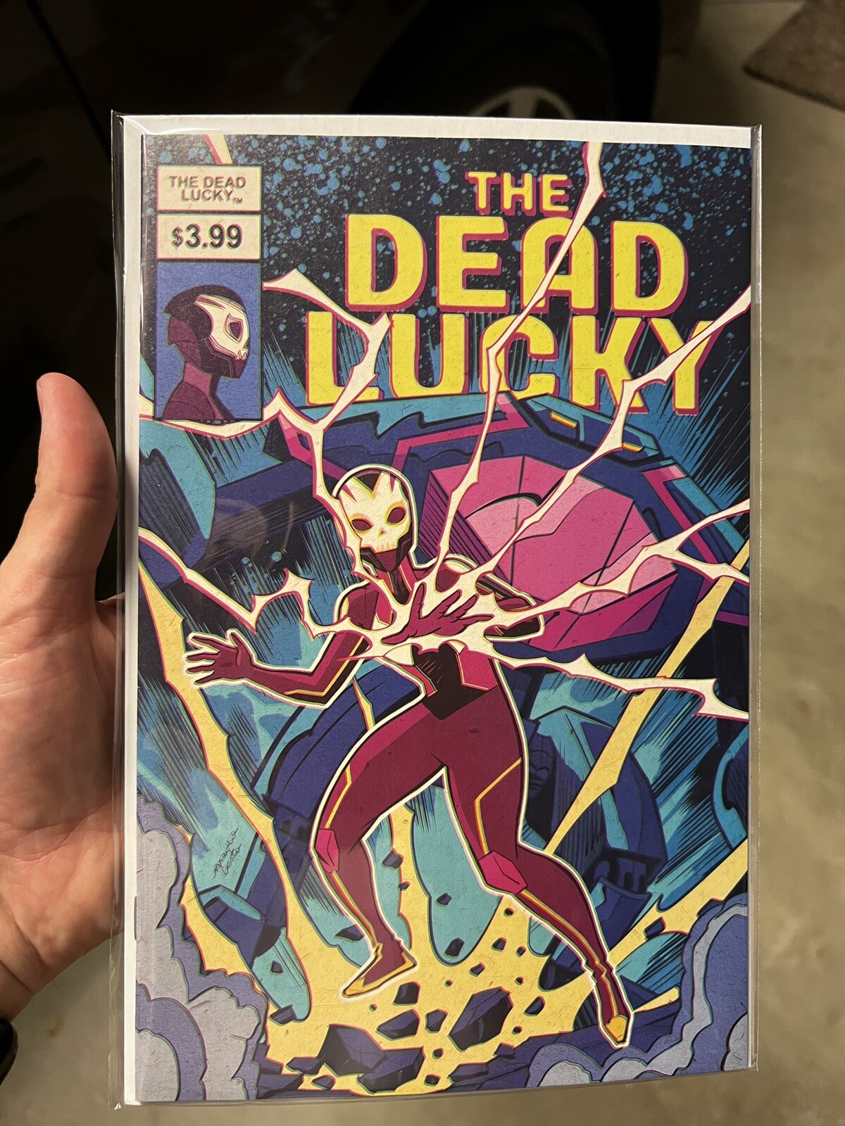 THE DEAD LUCKY #1 MARCELO RETRO VARIANT LOW 500 PRINT 1ST APP In Hand Mint