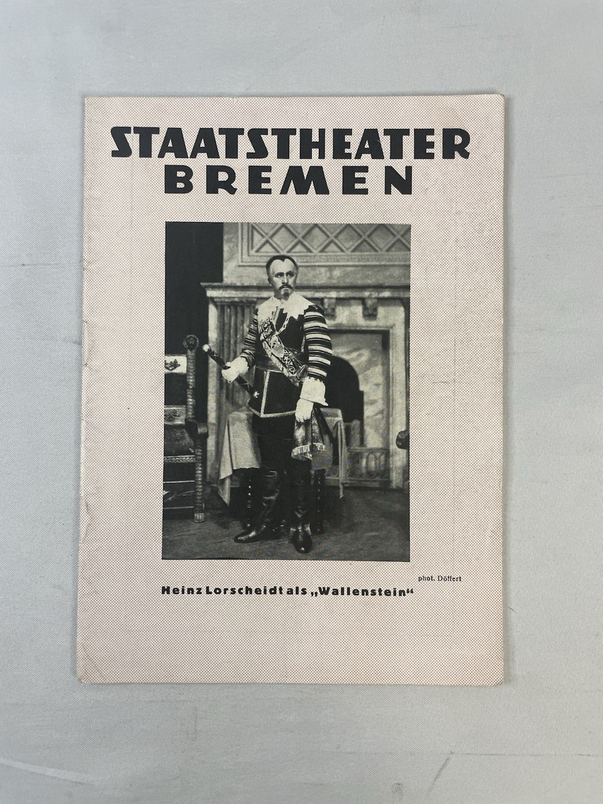 Vintage Staatstheatre Bremen 1930s Heinz Lorscheidt as \