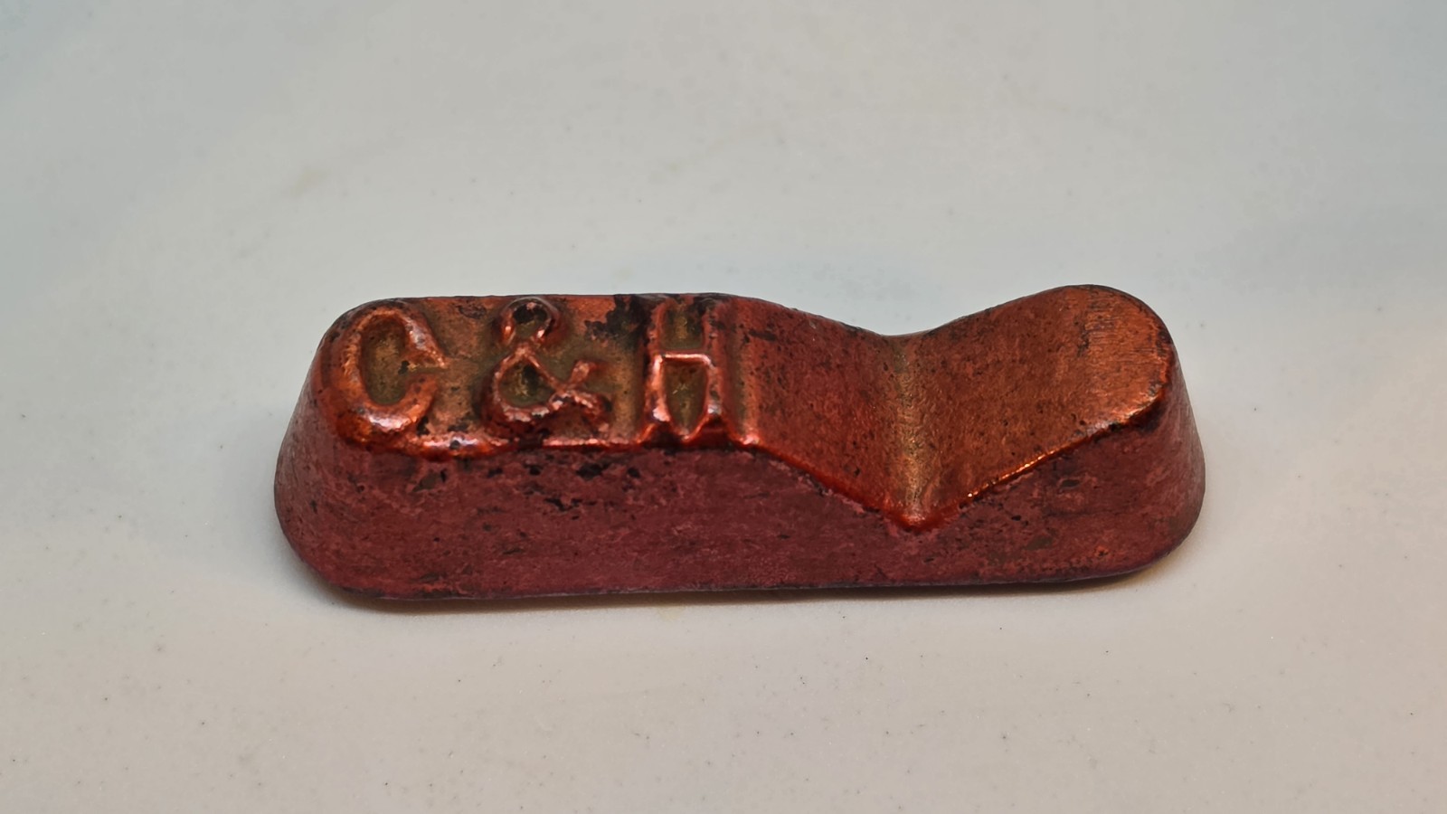CALUMET & HECLA, C&H COPPER INGOT PAPERWEIGHT, KEWEENAW PENINSULA
