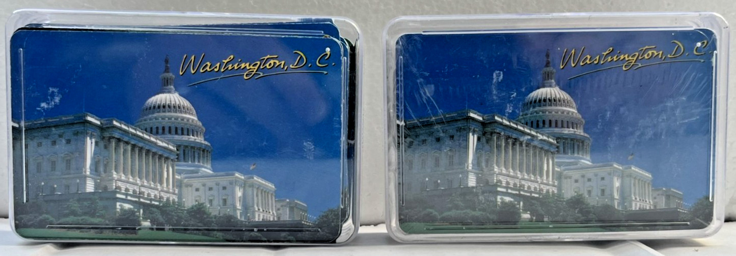 Patriotic Washington DC US Capital Souvenir Double Deck Playing Cards Sealed ~ 2