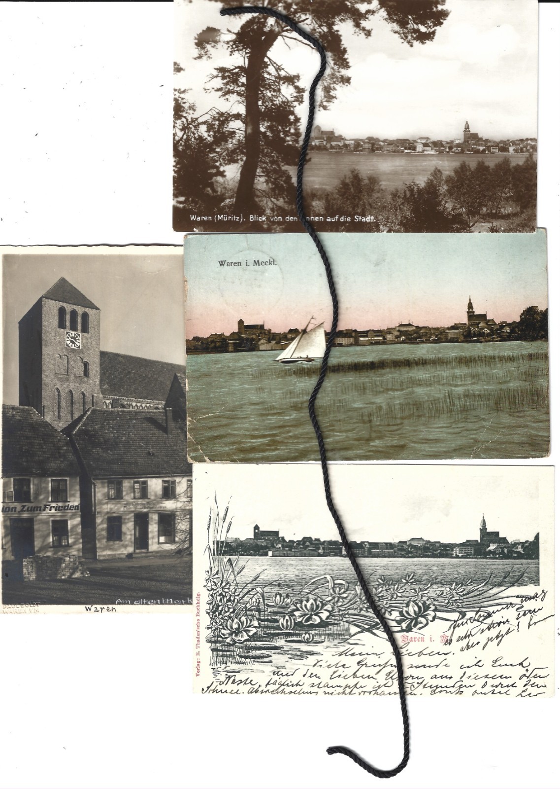 goods 4 postcard from 1900