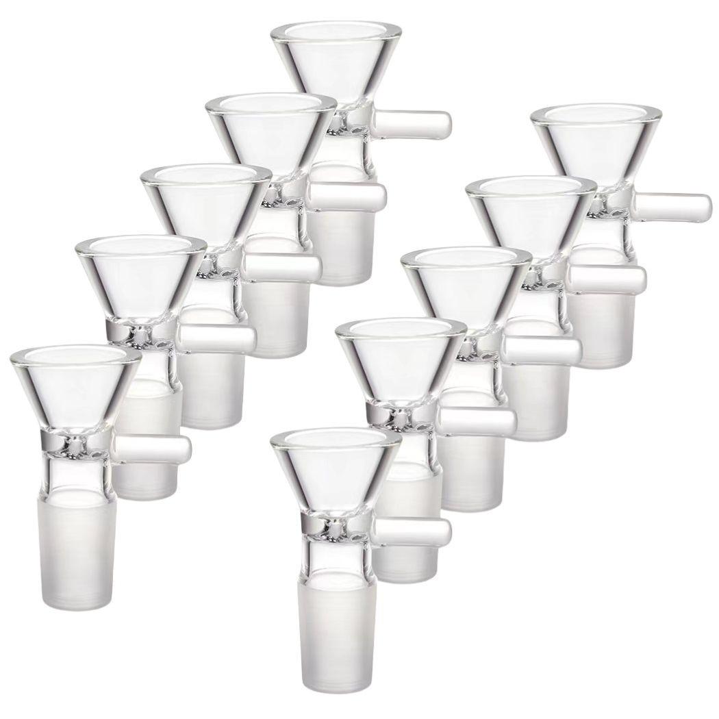 (10 PACK) 14MM Male Glass Bowl For Water Tobacco Pipe Bong Replacement Head USA (10 PACK) 14MM Male Glass Bowl For Water Tobacco Pipe Bong Replacement Head USA
