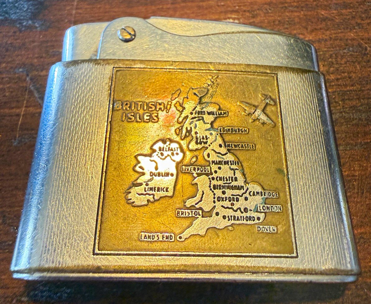 Vintage Rowenta Snip British Isles Airplane Lighter 1954-1964