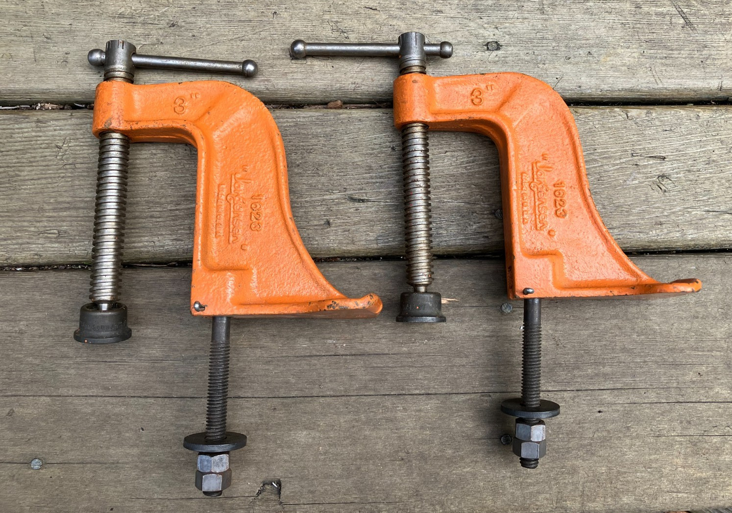 2 Nice Jorgensen 1623 Bench Clamps