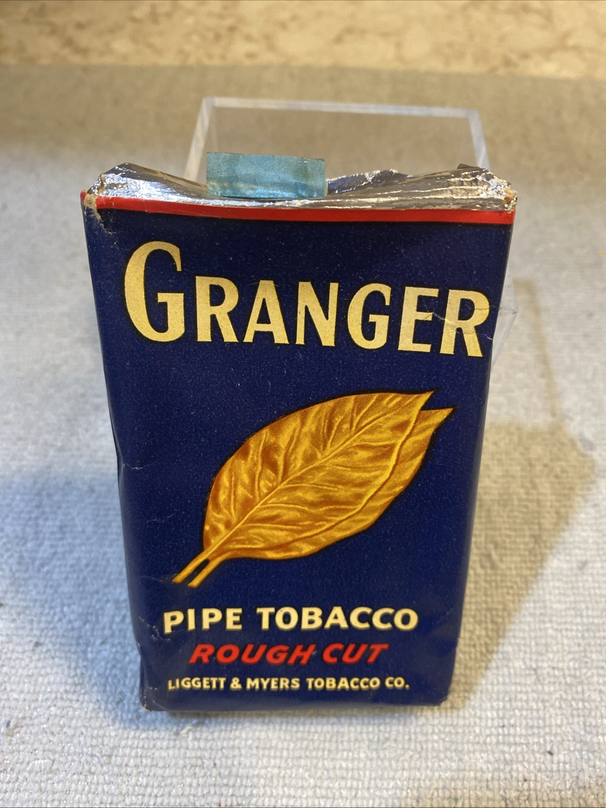 Vintage Granger Pipe Tobacco Rough Cut Advertising Paper Pouch VGC Vintage Granger Pipe Tobacco Rough Cut Advertising Paper Pouch VGC