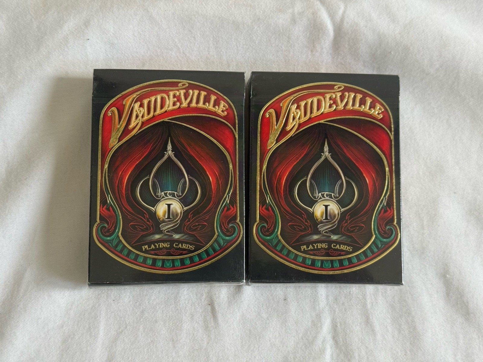 Vaudeville Act I Playing Cards 2 Deck Lot Brand New Sealed Collector\'s Edition Vaudeville Act I Playing Cards 2 Deck Lot Brand New Sealed Collector\'s Edition