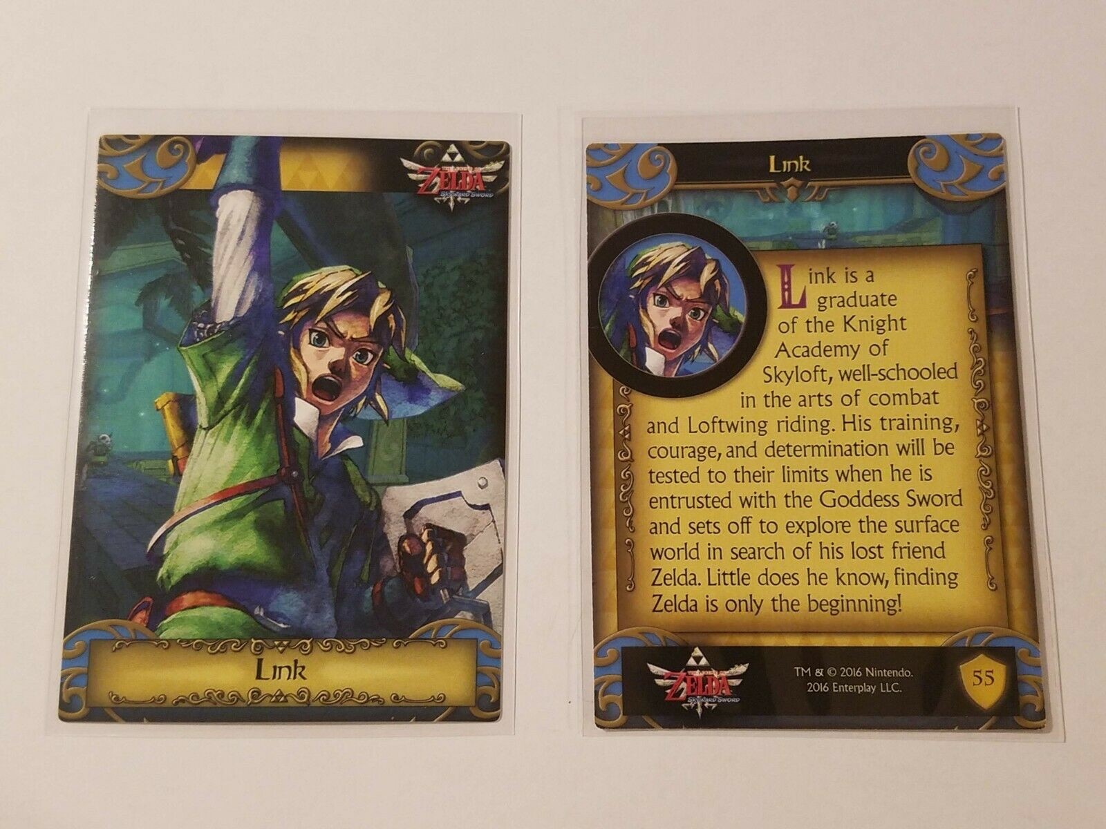 2016 The Legend of Zelda Skyward Sword Link Card #55 LOZ - Nintendo Enterplay 2016 The Legend of Zelda Skyward Sword Link Card #55 LOZ - Nintendo Enterplay