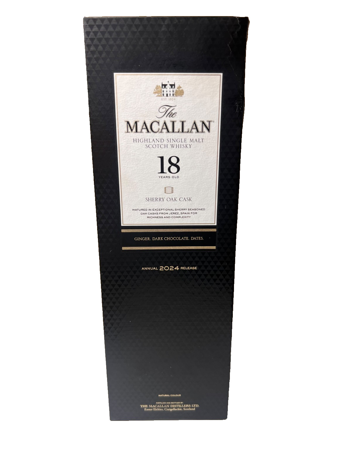 Empty The Macallan 18 Year Scotch Whisky BOX ONLY Display Collector Empty The Macallan 18 Year Scotch Whisky BOX ONLY Display Collector