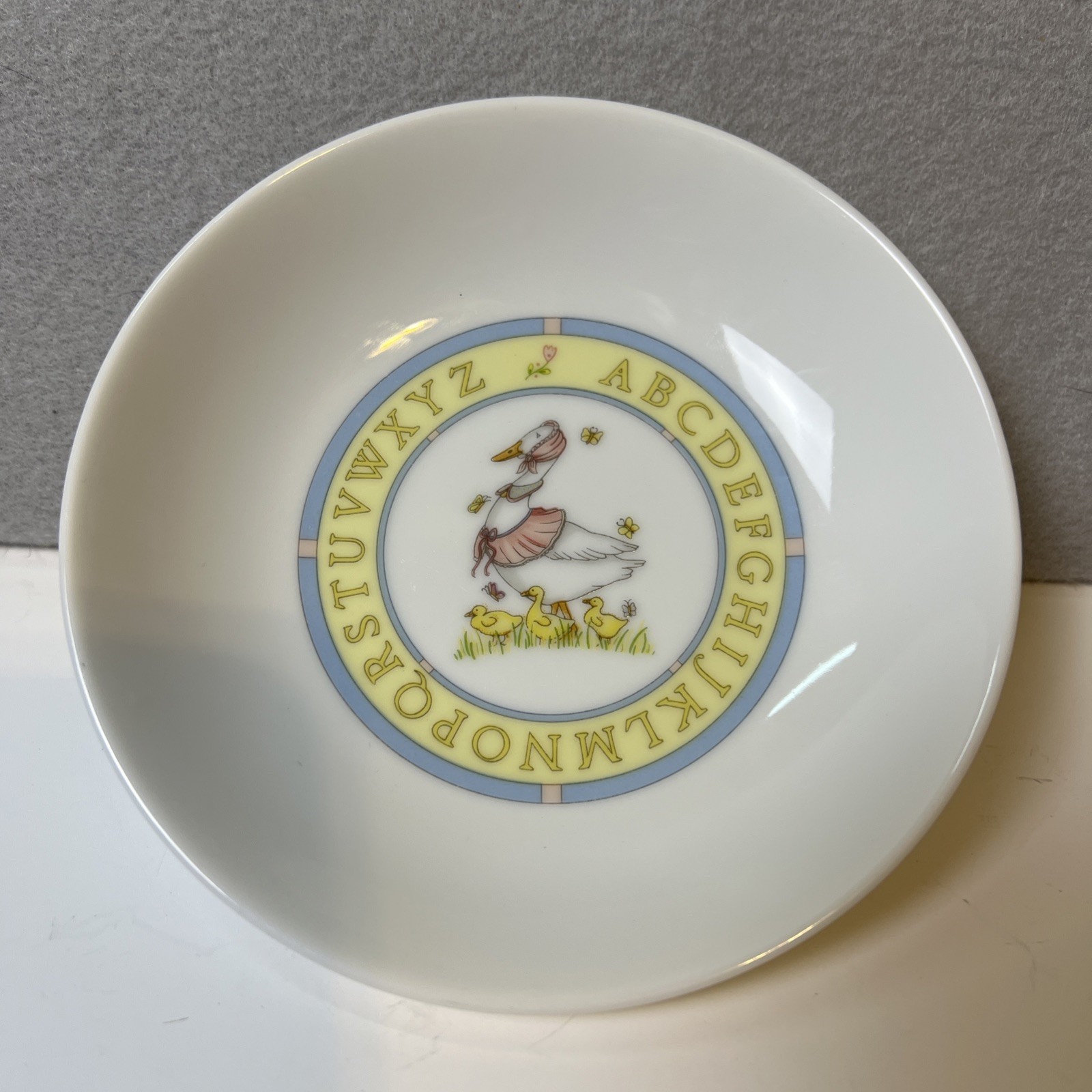 Vintage Once Upon A Time Mother Goose & Alphabet Children’s Dinnerware Bowl Vintage Once Upon A Time Mother Goose & Alphabet Children’s Dinnerware Bowl
