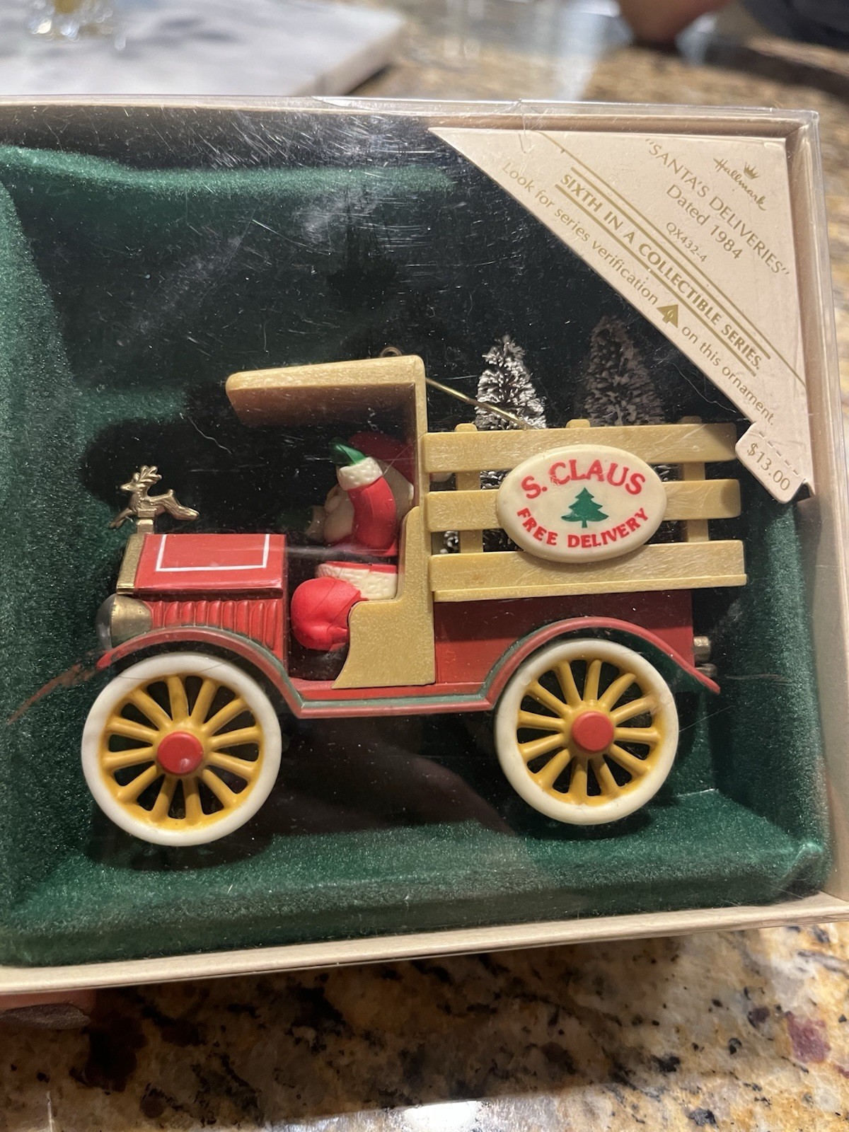 Vintage Hallmark Santa\'s Deliveries Dated 1984 Christmas Ornament Vintage Hallmark Santa\'s Deliveries Dated 1984 Christmas Ornament
