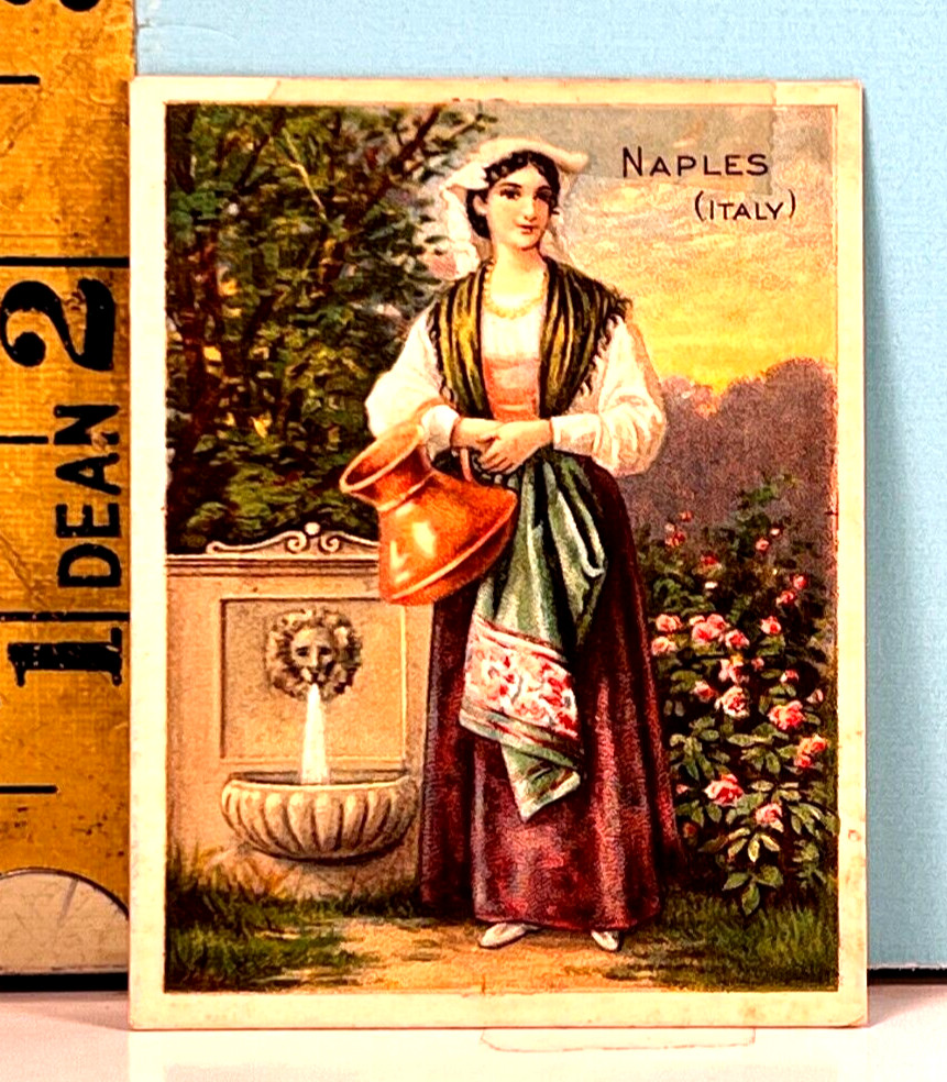 🔥1912 T52 Turkish Trophies Costumes & Scenery of All Countries: NAPLES ITALY🔥