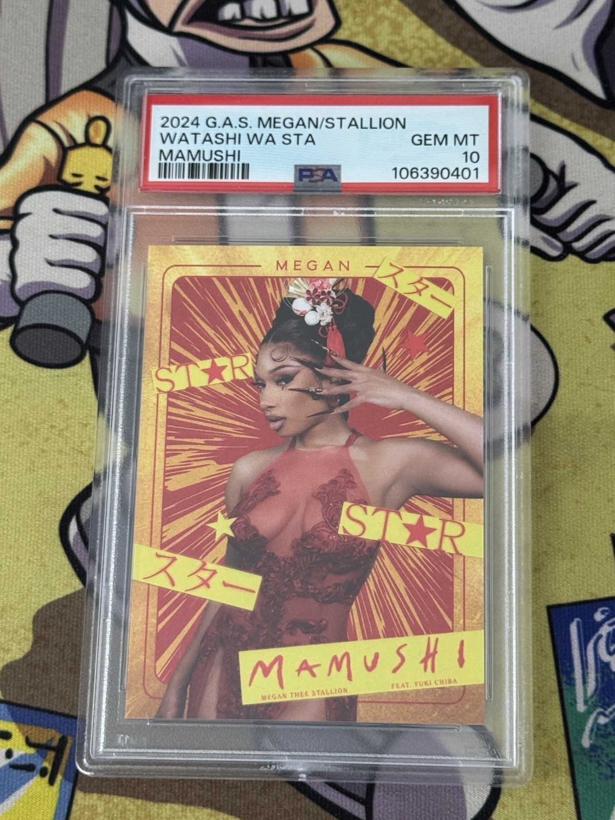2024 GAS Complex MEGAN THEE STALLION Mamushi WATASHI WA STA Trading Card PSA 10