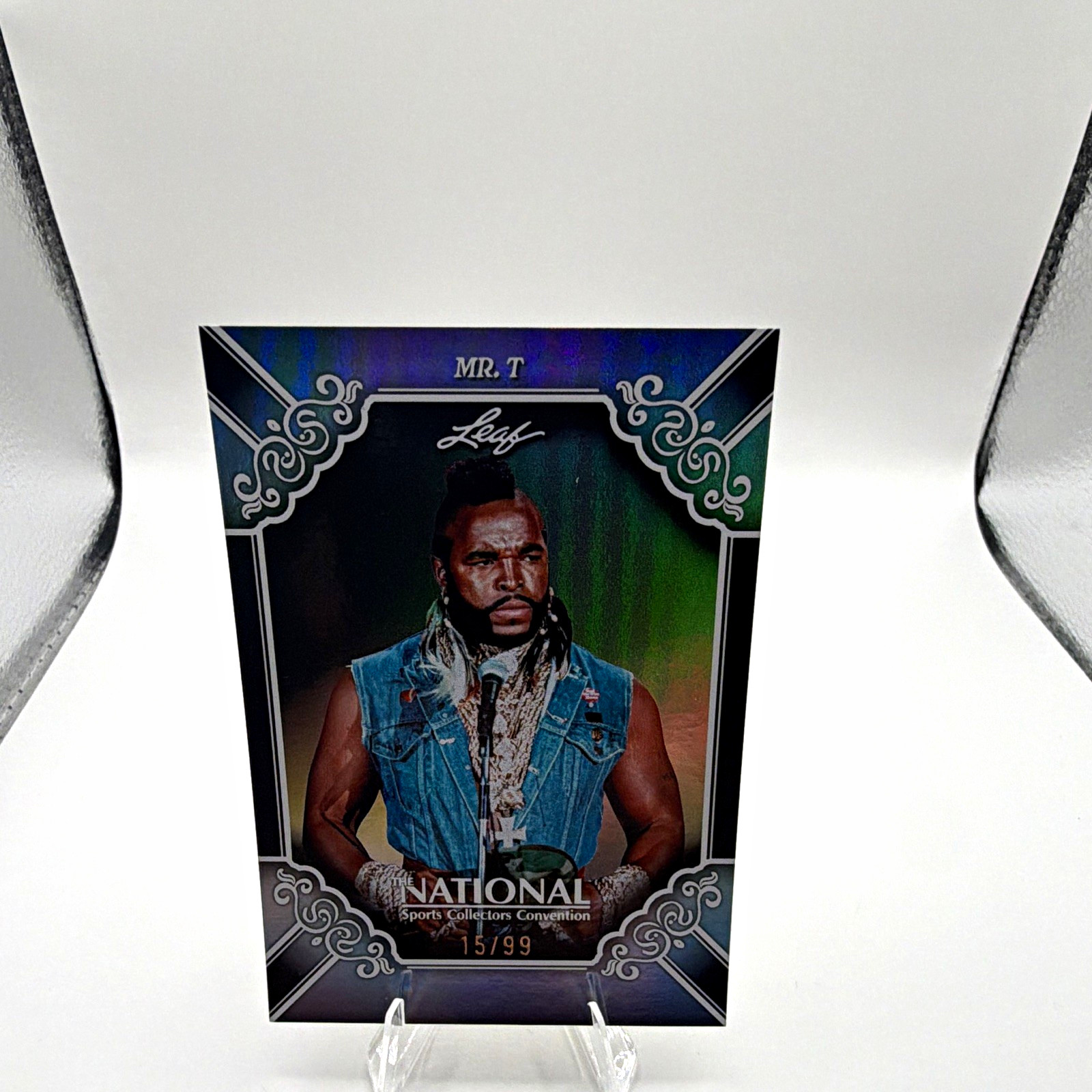 Leaf 2026 National Sports Collectors Convention Mr. T Promo Card #115 15/99 Leaf 2026 National Sports Collectors Convention Mr. T Promo Card #115 15/99