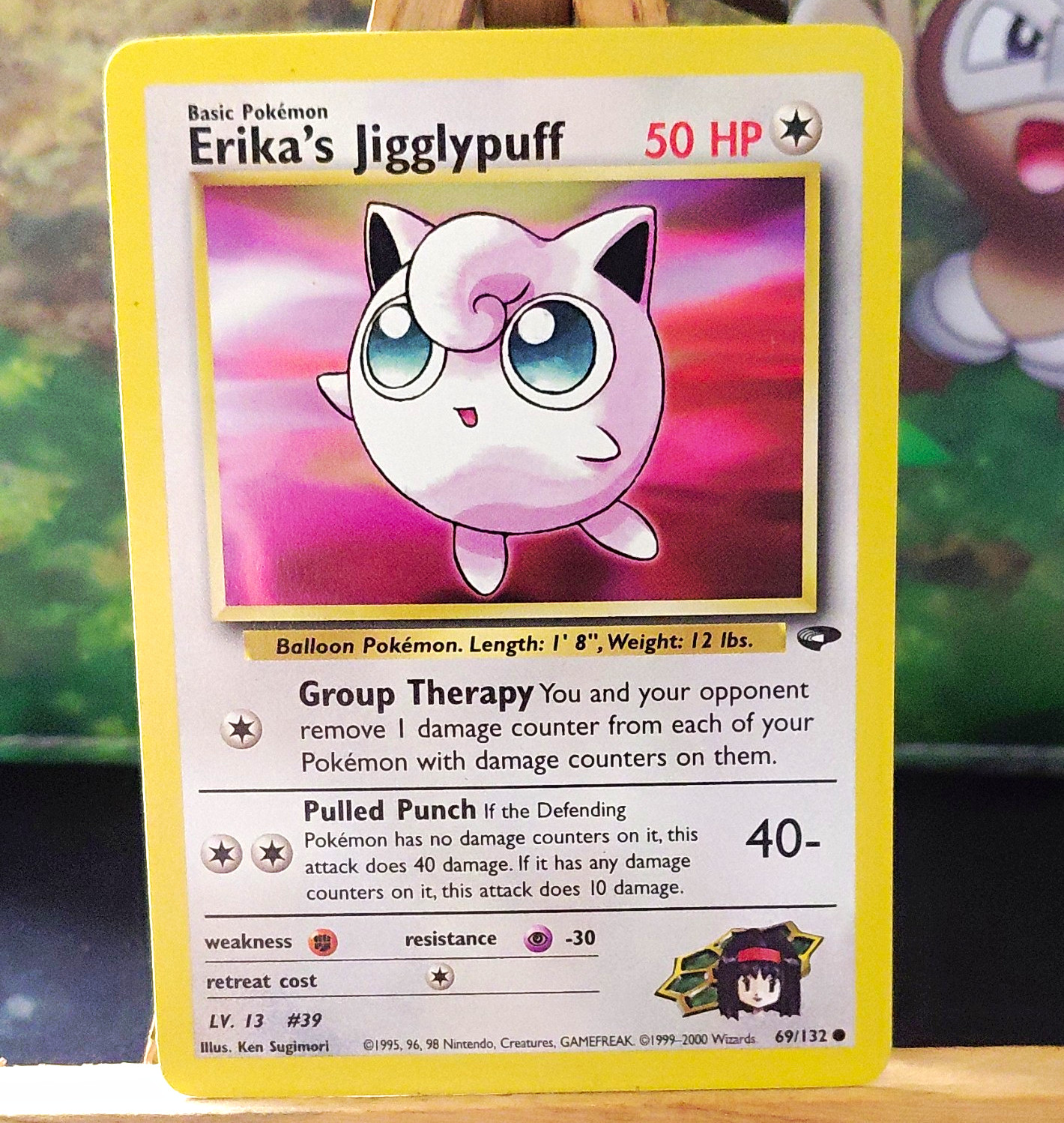 Erika’s Jigglypuff 69/132 Gym Challenge 1999 WOTC Unlimited English 50 HP Erika’s Jigglypuff 69/132 Gym Challenge 1999 WOTC Unlimited English 50 HP