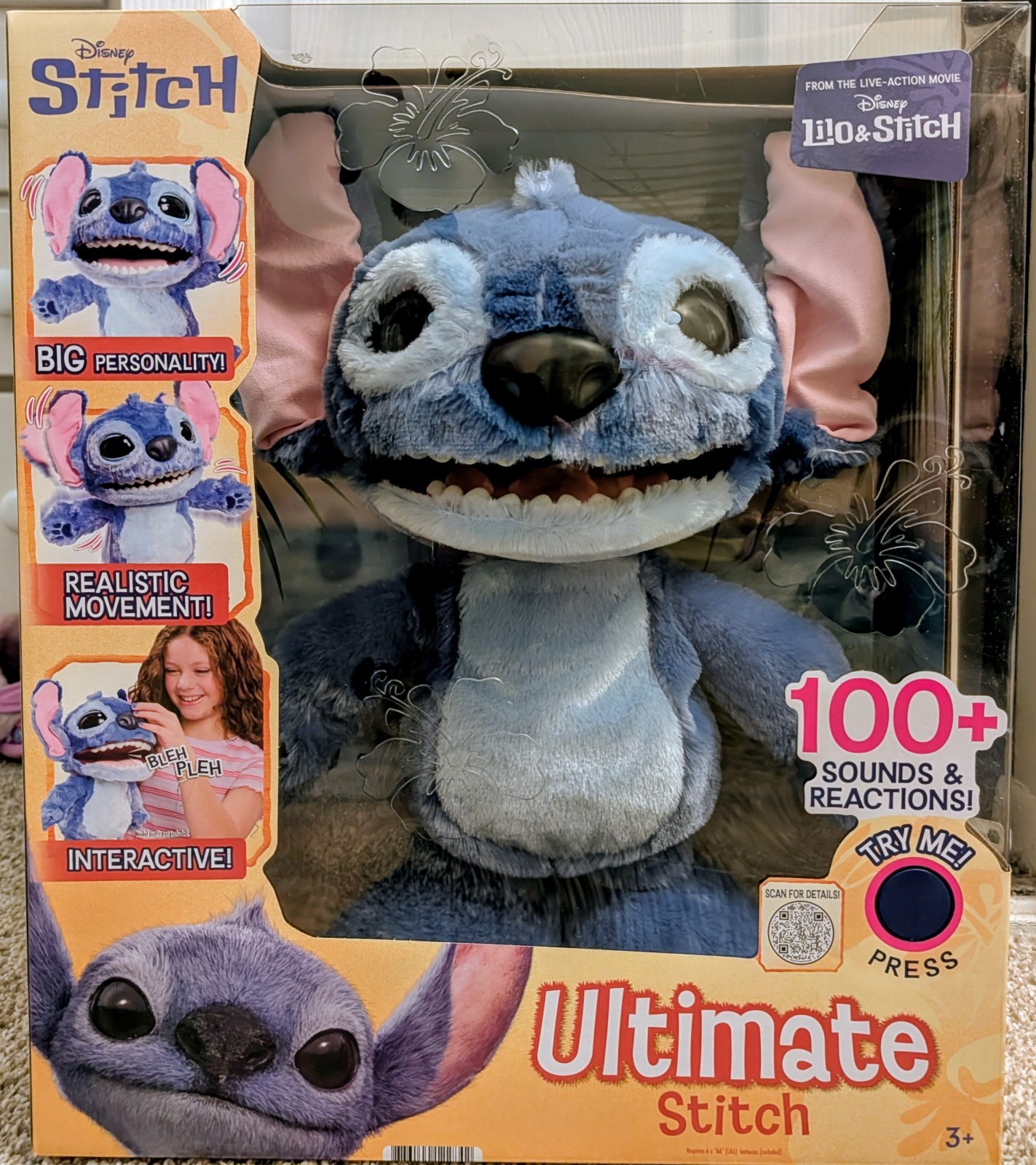 Disney Ultimate Stitch Interactive Plush 17