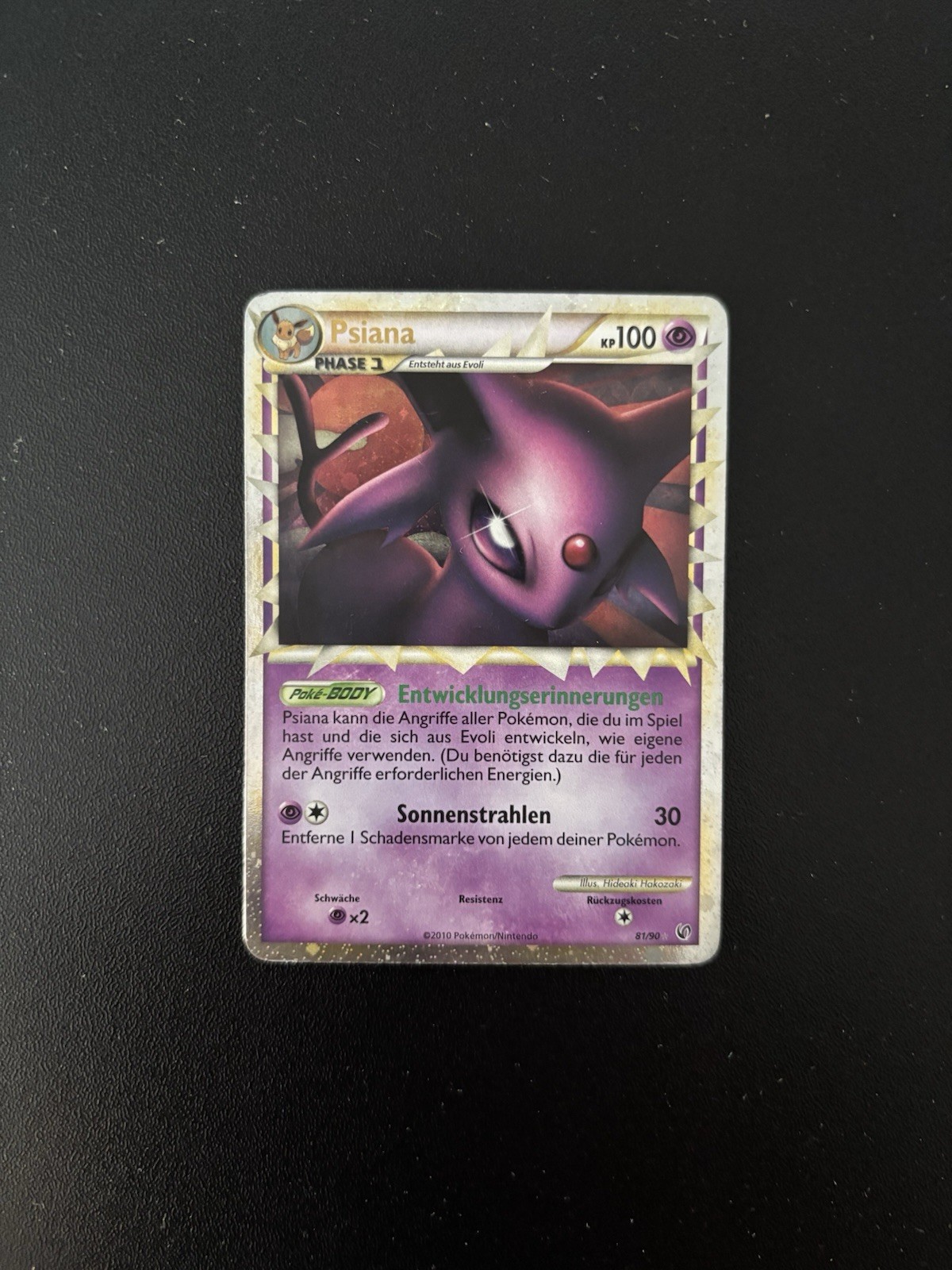 Psiana Prime 81/90 HGSS Triumph German NM Pokemon Card