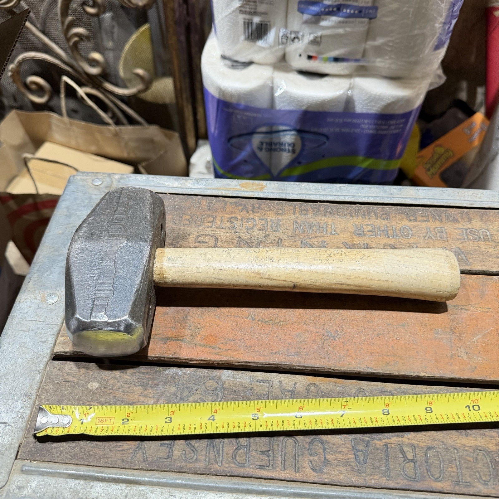 4 LBS  Drilling Hammer WOODINGS VERONA U.S.93 MADE IN USA Octagonal Faces