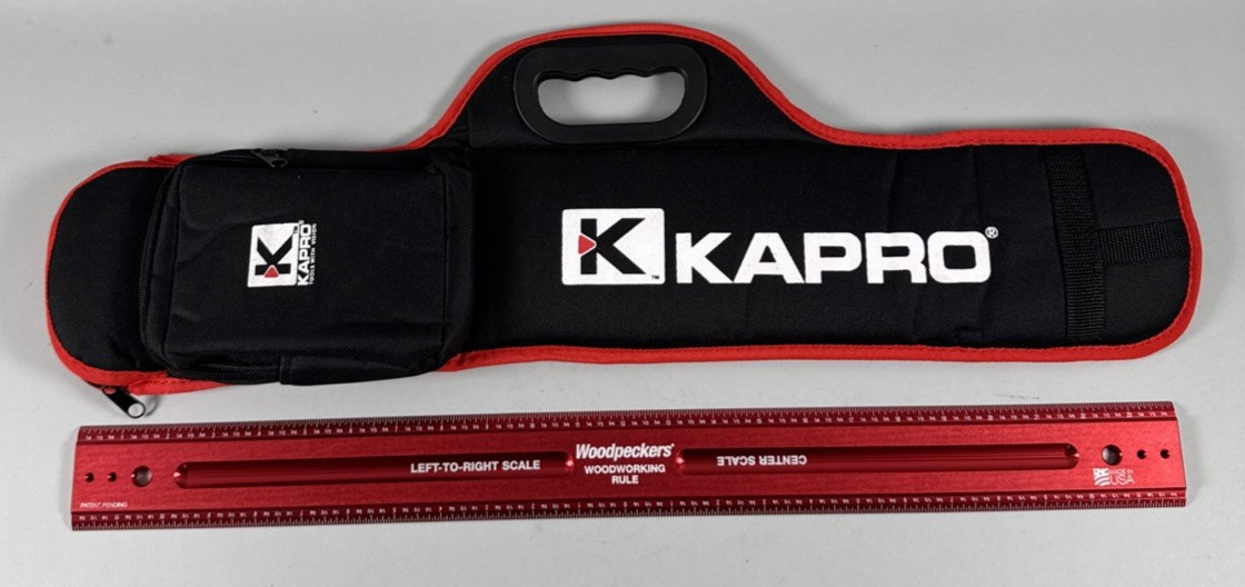 Woodpecker Ruler in KAPRO Soft Case Woodworking Rule 24 Inch