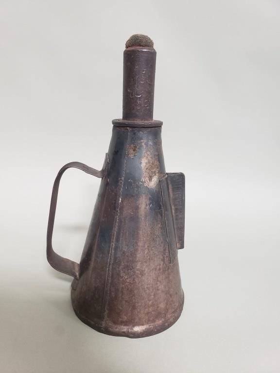 Antique PRR Pennsylvania Railroad Keystone Marked Torch Oiler Pot Antique PRR Pennsylvania Railroad Keystone Marked Torch Oiler Pot