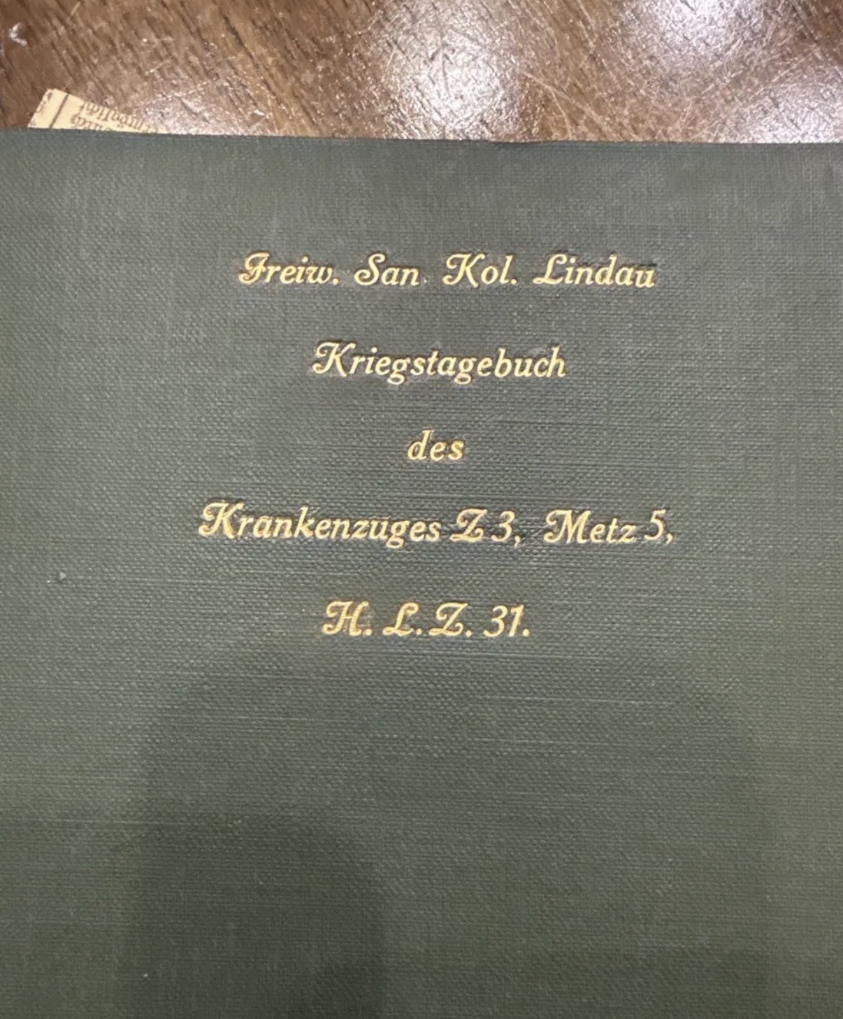 WWI German Hospital Train War Diary Lindau 1914-15 - 12,893 Wounded Transported