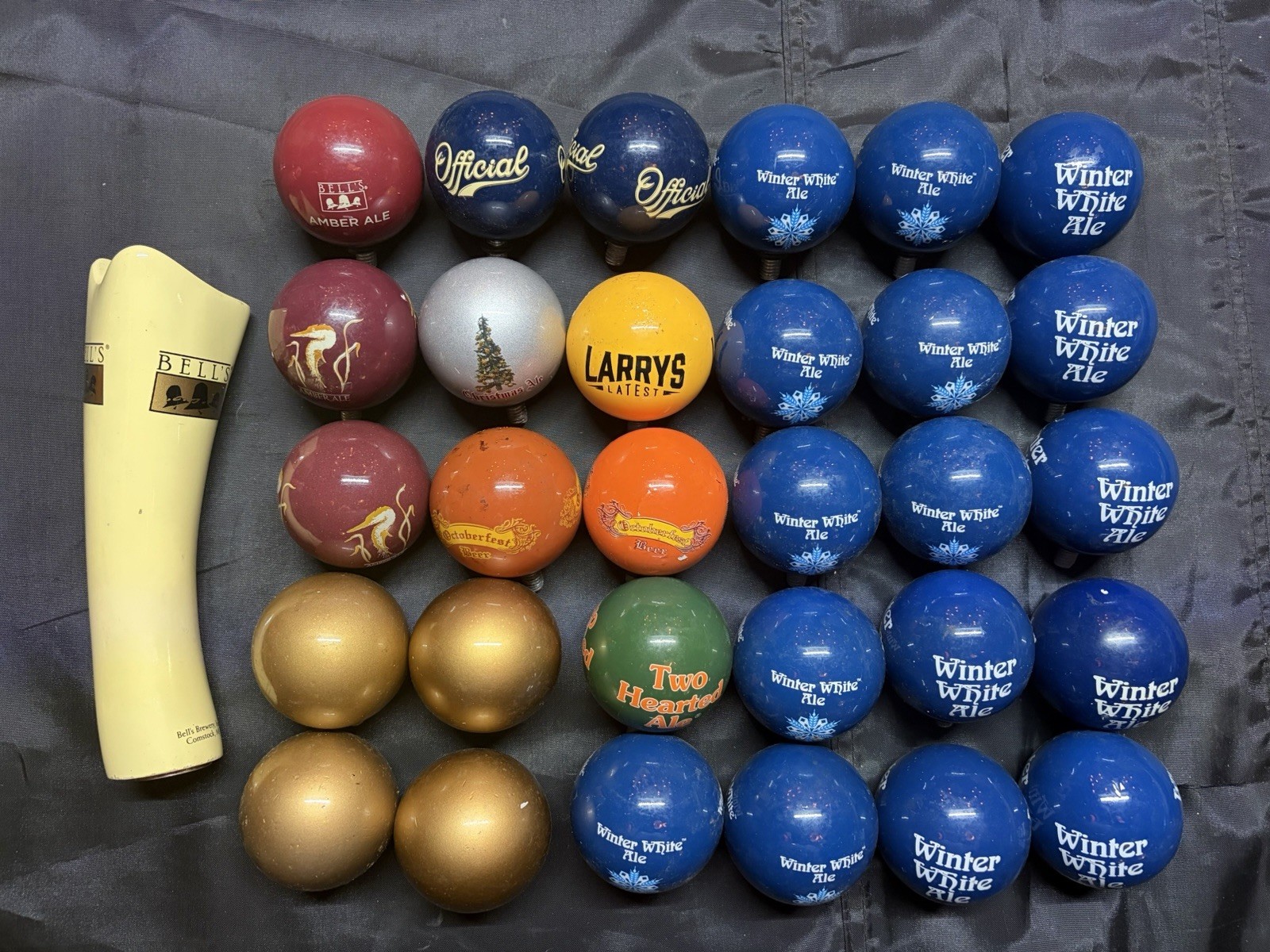 Bell’s Brewery 30 Globe Ball Toppers - Special Brews & More & Beer Tap Handle