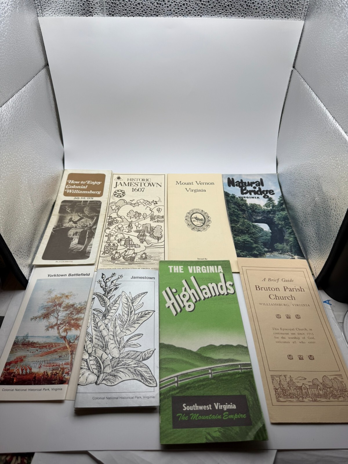 8 Vintage Virginia Tourist Pamphlets Paper Ephemera