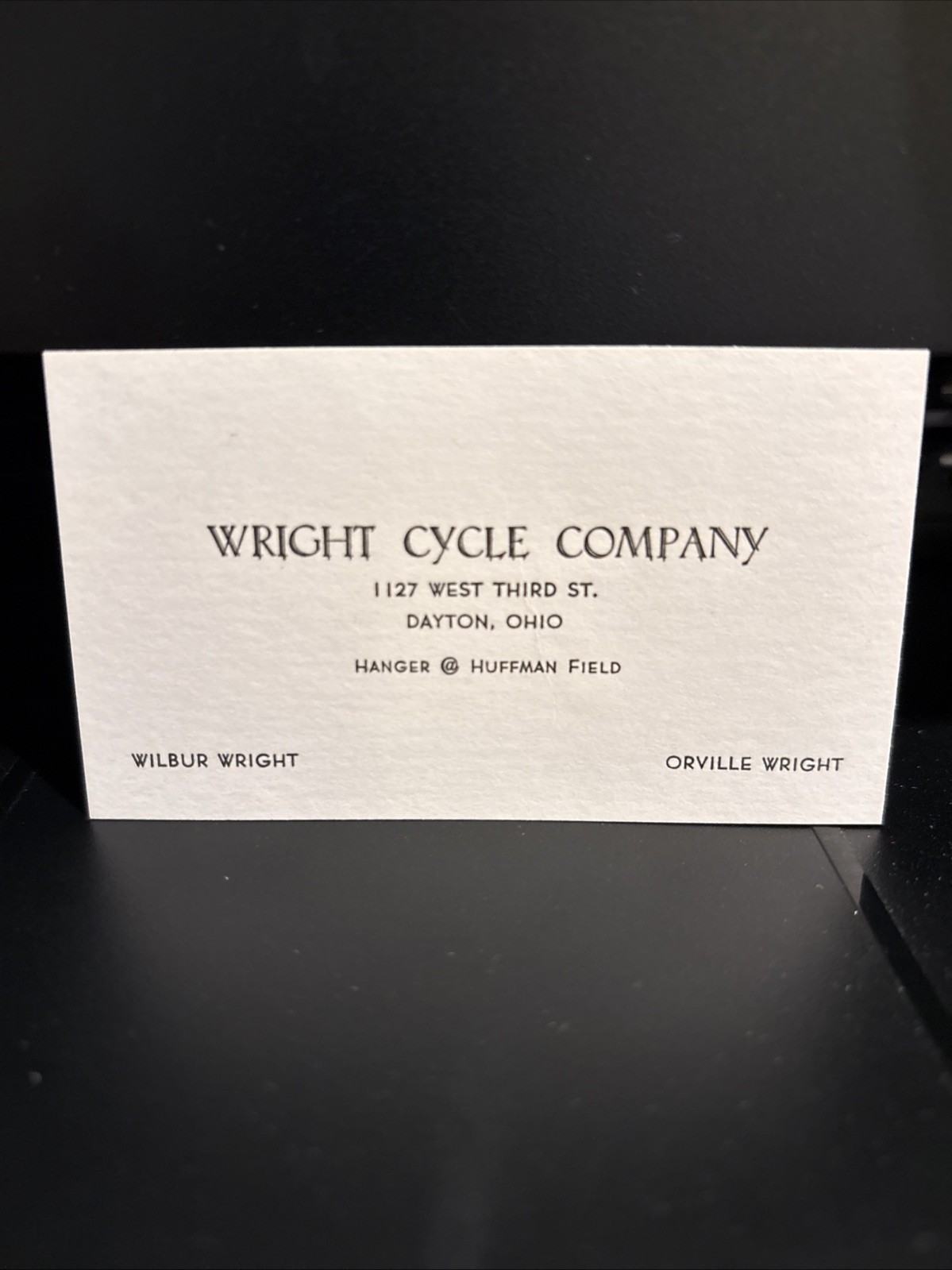 Wright Brothers Vintage Reprint Business Card Wilbur And Orville Wright